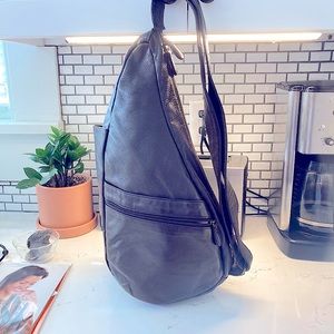 Brown leather Ameribag Healthy Back Bag